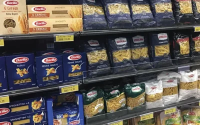 Fideos importados en las góndolas